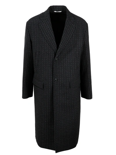 Shop Valentino Optical V Coat In Grey