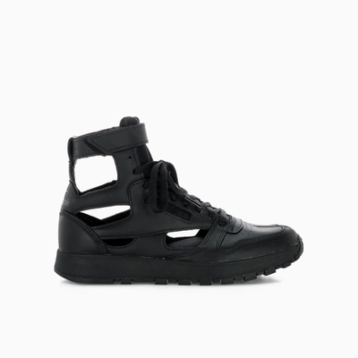 Shop Maison Margiela Reebok X Margiela Sneakers In Black