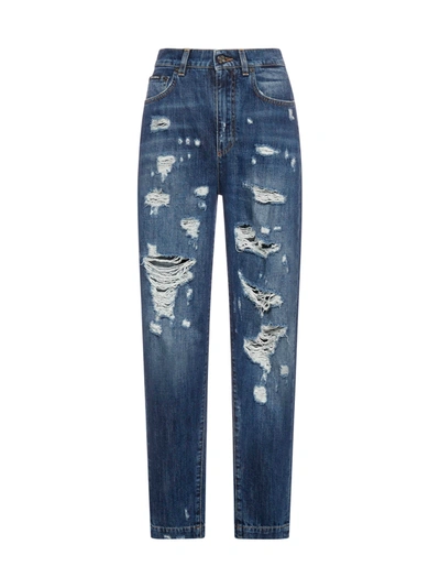 Shop Dolce & Gabbana Jeans In Varinate Abbinata