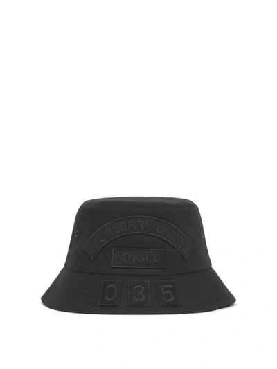 Shop Burberry Multi Badges Bucket Hat In Black
