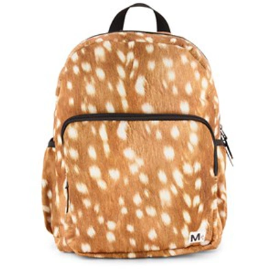 Shop Molo Baby Fawns Big Backpack In Brown