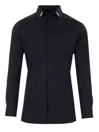 Shop Givenchy Collar Details Shirt In Black
