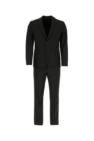 Shop Prada Slate Mohair Blend Suit  Nd  Uomo 50