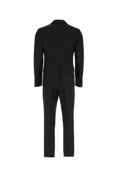 Shop Prada Slate Mohair Blend Suit  Nd  Uomo 50