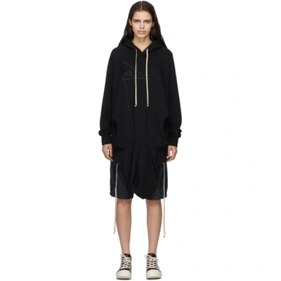 Shop Rick Owens Black Champion Edition Banana Hoodie In 09 Black