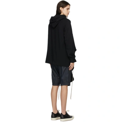 Shop Rick Owens Black Champion Edition Banana Hoodie In 09 Black