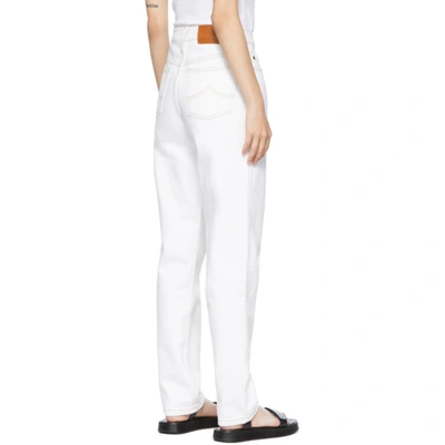 Shop Sir White Classic Jeans In Ivory Denim