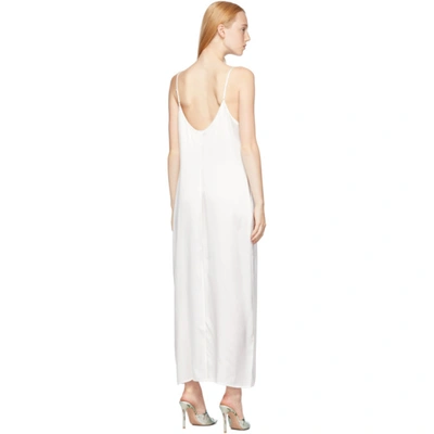 Shop La Perla White Silk Slip Dress In 0031 Naturale