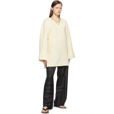 Shop Totême Yellow City Sport Blouse In 190 Champagne