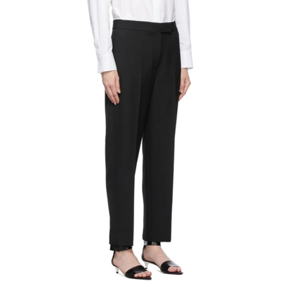 Shop Partow Black Wool Billie Trousers