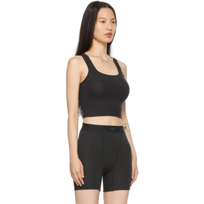 Skims ‘cotton' Rib Tank In Soot