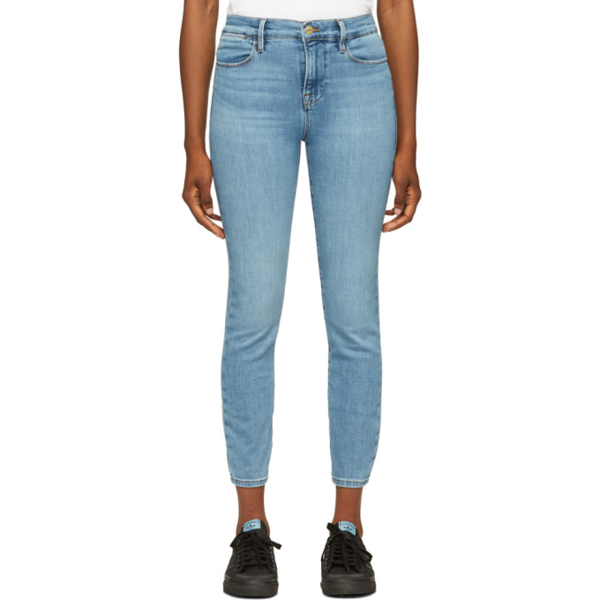 frame le high waist skinny jeans