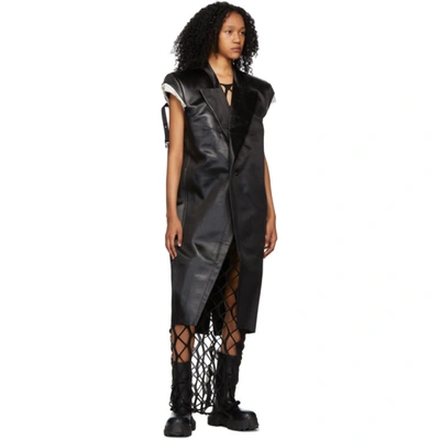 Shop Rick Owens Black Sl Jumbo Tatlin Vest In 09 Black