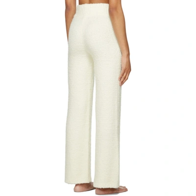 Shop Skims Off-white Cozy Knit Lounge Pants In Bone