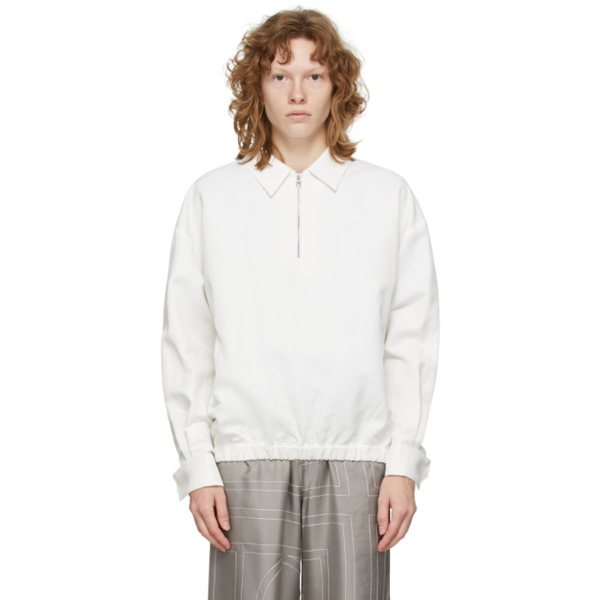 Totême Off-White Monogram Shorts