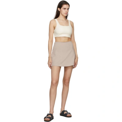 Shop Girlfriend Collective Off-white Tommy Sports Bra In Ivory