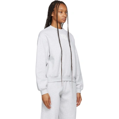 Alexander Wang T T By Alexander Wang Sweatshirt In Light Heather Grey