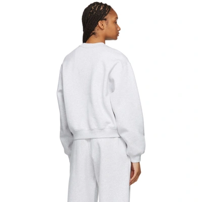 Alexander Wang T T By Alexander Wang Sweatshirt In Light Heather Grey