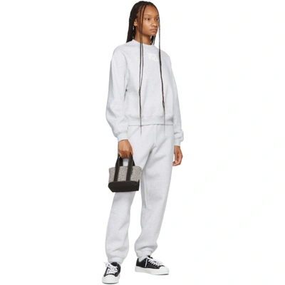 Alexander Wang T T By Alexander Wang Sweatshirt In Light Heather Grey