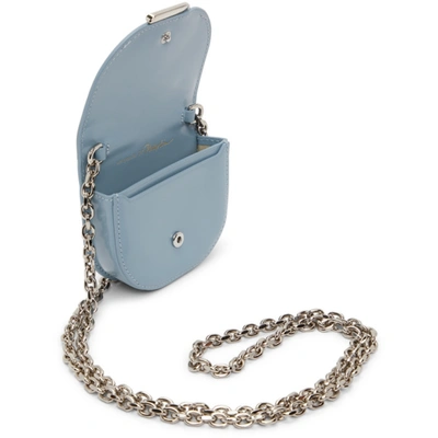 Shop 3.1 Phillip Lim / フィリップ リム Blue Mini Alix Cardcase On Chain Bag In Sky Blue
