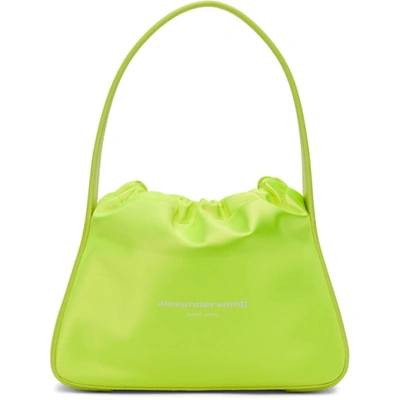 Shop Alexander Wang Yellow Small Ryan Bag In Neon Celandine