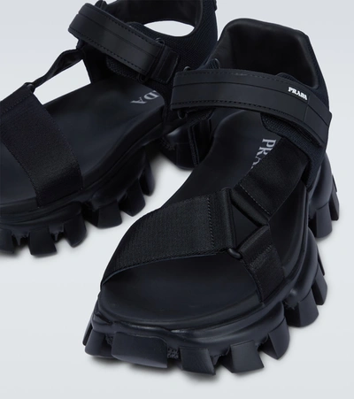 Shop Prada Cloudbust Thunder Sandals In Black