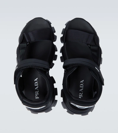 Shop Prada Cloudbust Thunder Sandals In Black