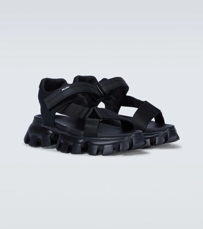 Shop Prada Cloudbust Thunder Sandals In Black