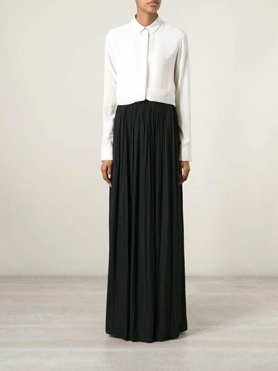 Shop Lanvin Pleated Maxi Skirt