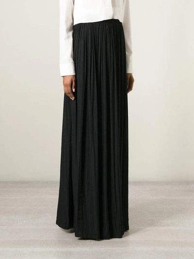 Shop Lanvin Pleated Maxi Skirt