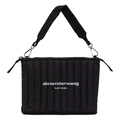 Shop Alexander Wang Black Nylon Elite Laptop Tote