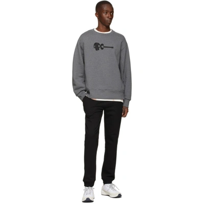 Shop Apc Grey Jaheim Sweatshirt In Heather Anthracite