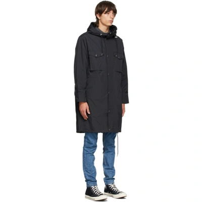 Shop Apc Black Ripstop Alan Coat