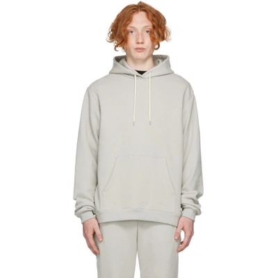 Shop John Elliott Grey Beach Hoodie In Concrete