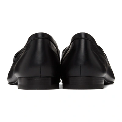 Shop Givenchy Black G Chain Loafers In 001 Black