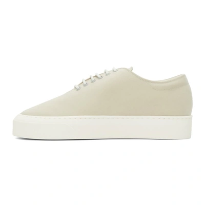 Shop The Row Grey Marie H Low Sneakers In Lg Light Grey