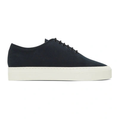 The Row Marie H Lace Up Canvas Sneakers In Black | ModeSens