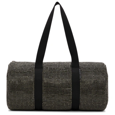 Shop Alexander Wang Black Crystal Cruiser Duffle Bag