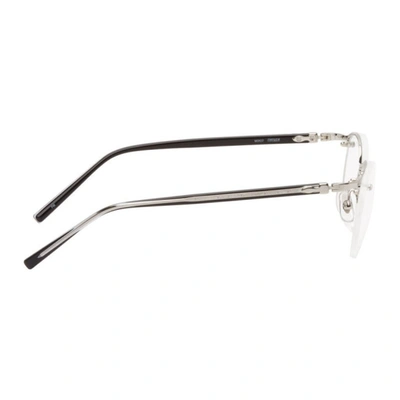 Shop Matsuda Silver M3107 Glasses In Palladium/white