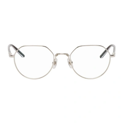 Shop Matsuda Silver M3108 Glasses In Palladium/white