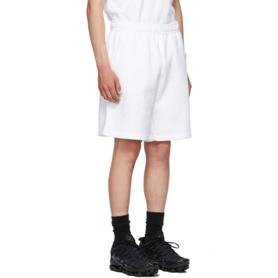 Shop Nike White Sportswear Club Shorts In White/white