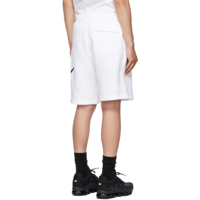Shop Nike White Sportswear Club Shorts In White/white