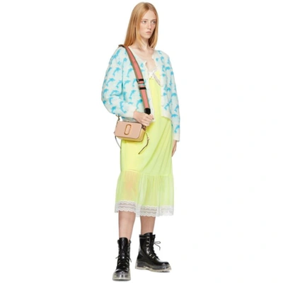 Shop Marc Jacobs Pink & Green 'the Snapshot' Shoulder Bag In New Rose Multi