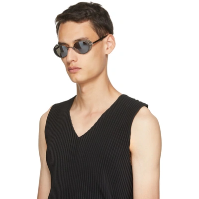 Shop Matsuda Black 10610h Sunglasses In Matte Black