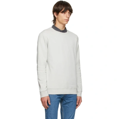 Shop Apc Grey Stonewashed Kodi Sweatshirt In Laa Grey