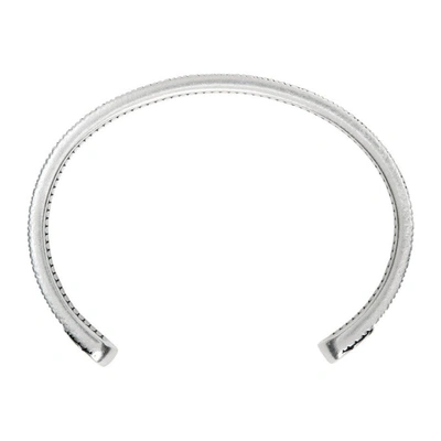 Shop Gucci Silver Gg Marmont Bracelet