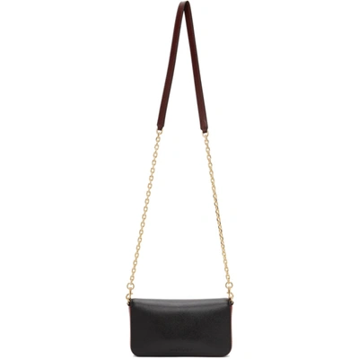 Marc Jacobs Black & Red 'the Snapshot' Wallet On Chain Bag