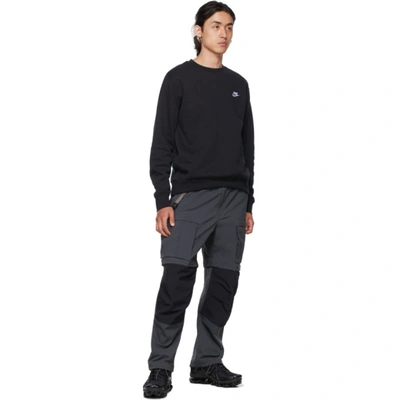 Shop Nike Grey Acg Smith Summit Cargo Pants In Dk Smoke Grey/black/