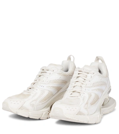 Shop Balenciaga X-pander Mesh-paneled Sneakers In White