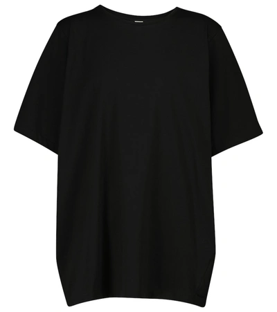 Shop Totême Cotton Jersey T-shirt In Black